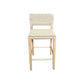 LAMIA BAR STOOL/COUNTER STOOL - NATURAL BEECHWOOD & WOVEN ROPE - MyChocolateWood