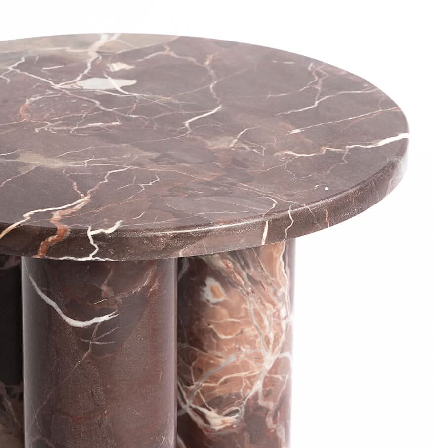 BODHI  SOLID MARBLE ACCENT TABLE/SIDE TABLE/LAMP TABLE (Copy) - MyChocolateWood