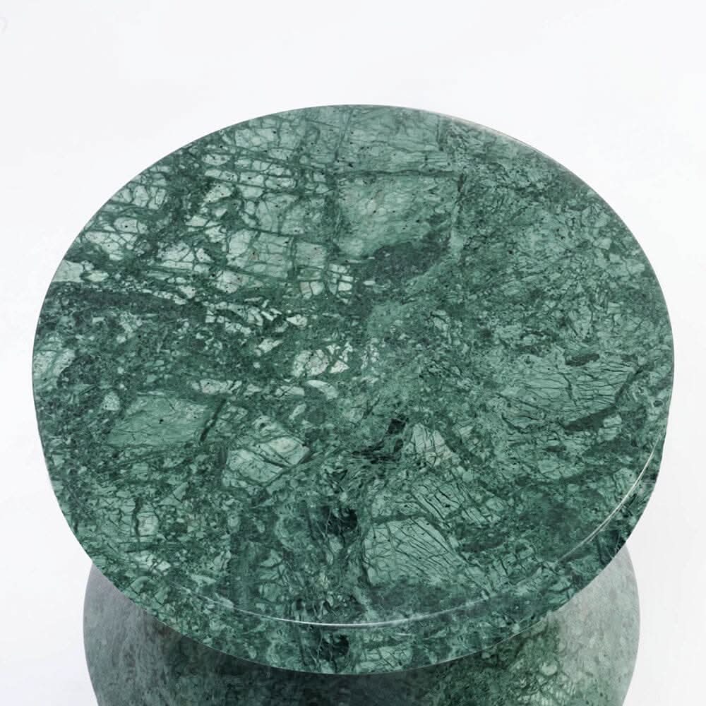 PINNACLE SOLID MARBLE SIDE TABLE/LAMP TABLE/ACCENT TABLE - MyChocolateWood