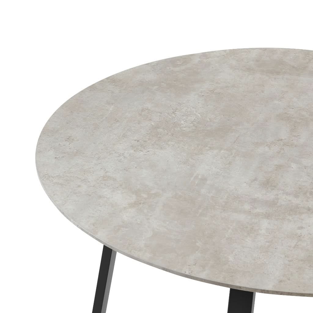 ELEKTRA GREY MARBLE LOOK ROUND DINING TABLE 120CM - MyChocolateWood