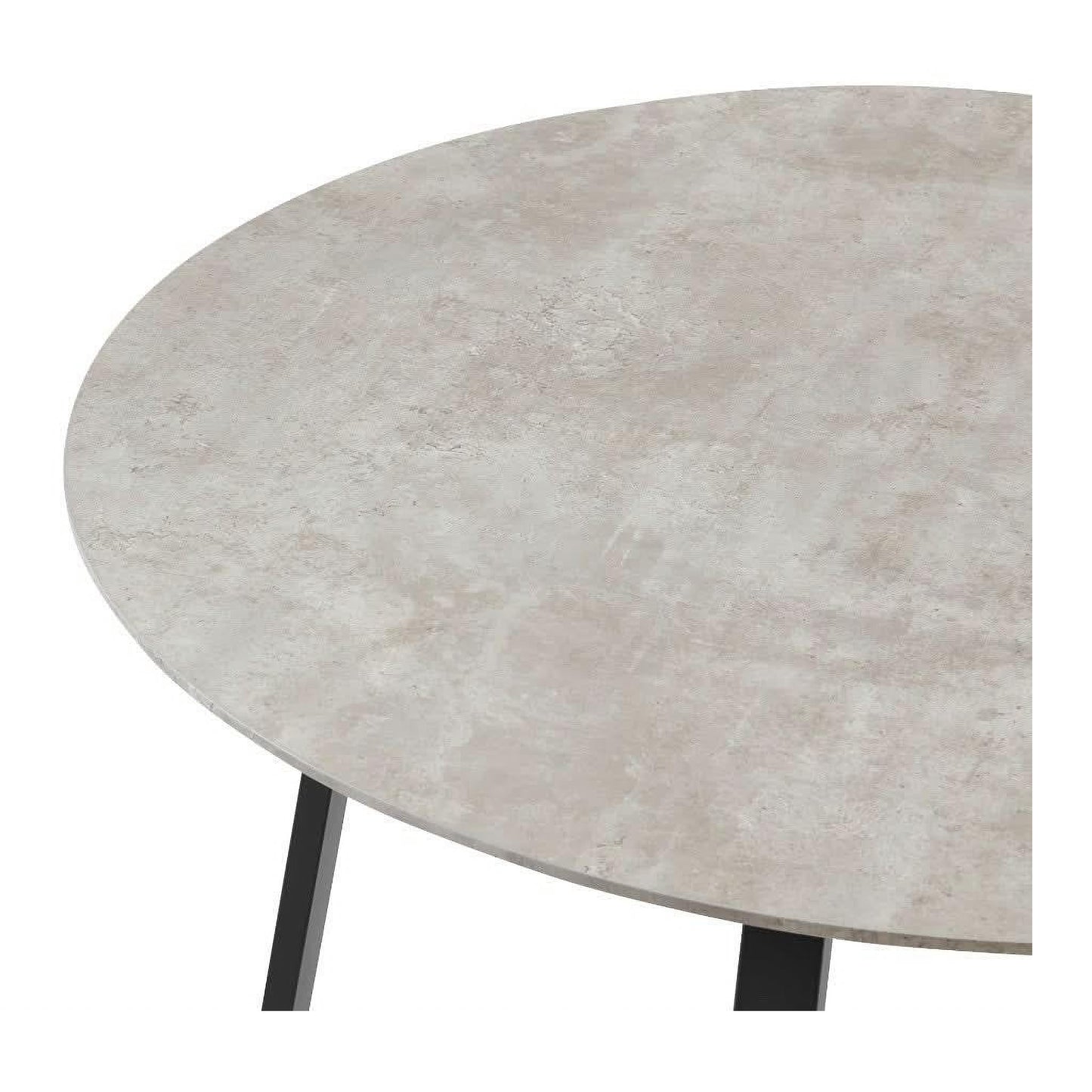 ELEKTRA GREY MARBLE LOOK ROUND DINING TABLE 120CM