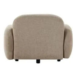 LORELEI CHENILLE ARMCHAIR/OCCSIONAL CHAIR TAUPE - MyChocolateWood