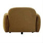 Lorelei Chenille Armchair / Occasional Chair in Toffee - Chocolate Wood