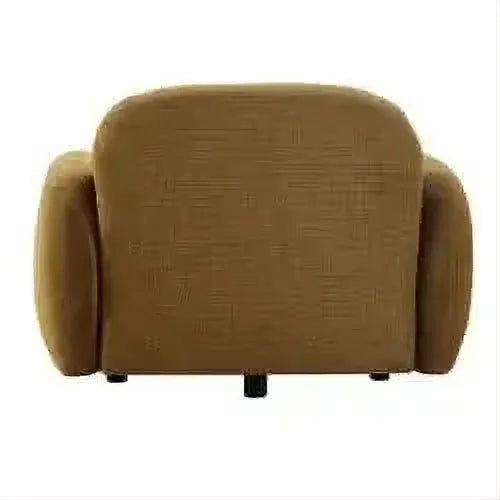Lorelei Chenille Armchair / Occasional Chair in Toffee - Chocolate Wood