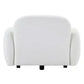 LORELEI CHENILLE ARMCHAIR/OCCASIONAL CHAIR WHITE - MyChocolateWood