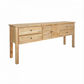 Joelle 4-Drawer 2-Door Buffet in Distressed Rustic - Chocolate Wood
