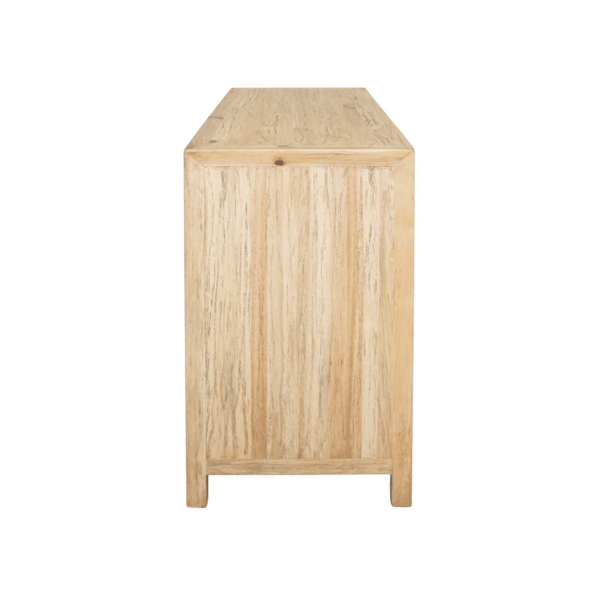 Joelle 3-Drawer 2-Door Buffet in Distressed Rustic - Chocolate Wood