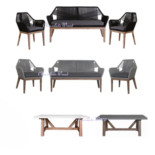 SKARA 4 PIECE OUTDOOR LOUNGE SET TIMBER LEG BLACK/GREY - MyChocolateWood