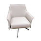 CHESHIN LEATHER SWIVEL CHAIR ARMCHAIR MUSTARD COLOUR - MyChocolateWood
