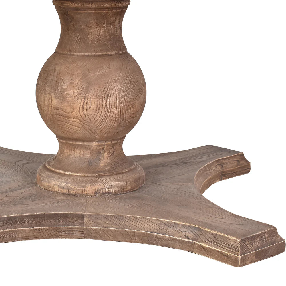 SULLIVAN RECLAIMED ELM ROUND DINING TABLE 120CM - MyChocolateWood