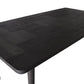 FARLOW OAK DINING TABLE SANDBLASTED BLACK  180CM