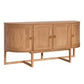 ENNIS OAK & OAK VENEER 4-DOOR BUFFET/SIDEBOARD OAK - MyChocolateWood