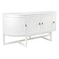 ENNIS 4 DOOR OAK & OAK VENEER BUFFET/SIDEBOARD WHITE - MyChocolateWood