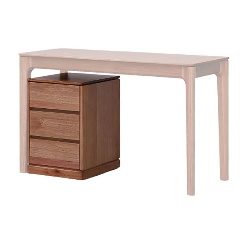 GILHELM ASH TIMBER HOME OFFICE PEDESTAL 3-DRAWER UNIT, CABINET LIGHT WALNUT - MyChocolateWood