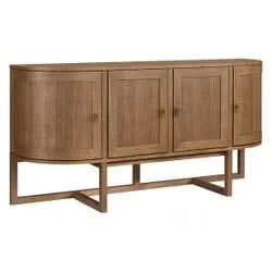 ENNIS OAK & OAK VENEER BUFFET/SIDEBOARD WALNUT - MyChocolateWood