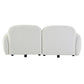 LORELEI 2-SEATER MODULAR CHENILLE SOFA WHITE COLOUR - MyChocolateWood