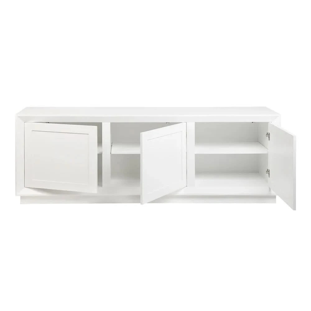 CARLSON OAK WOOD WHITE BUFFET/SIDEBOARD 200CM - MyChocolateWood