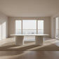 BELGRAVIA OVAL DINING TABLE 240CM WHITE - MyChocolateWood