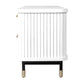 PEMBROKE OAK TIMBER 4-DRAWER TV UNIT ETU WHITE 200CM - MyChocolateWood