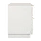 HAMPSHIRE WHITE MARBLE/WHITE OAK 2-DRAWER BEDSIDE TABLE - MyChocolateWood
