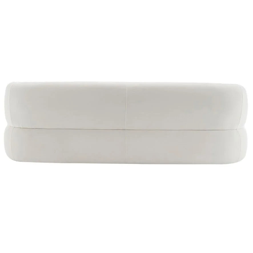 BEECHAM 3-SEATER CHENILLE SOFA WHITE - MyChocolateWood