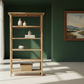 FITAN SOLID OAK WIDE 5-SHELF BOOKCASE BOOKSHELF/DISPLAY SHELVES - MyChocolateWood