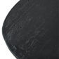BARDOT OVAL CEMENT COFFEE TABLE BLACK - MyChocolateWood