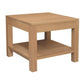 Tanaka Solid Mahogany Large Lamp Table in Light Pecan detail