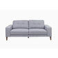 LIZ 3-SEATER + 2-SEATER MID-CENTURY GREY FABRIC SOFA SET - MyChocolateWood