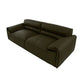 SPARKLER LEATHER 2-SEATER LEATHER SOFA OLIVE GREEN - MyChocolateWood