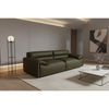 SPARKLER LEATHER 2-SEATER LEATHER SOFA OLIVE - MyChocolateWood