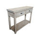 NEVANA  RECYCLED ELM TIMBER 2 DRAWER  CONSOLE TABLE/HALL TABLE - MyChocolateWood