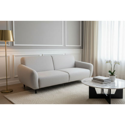 BARBOUR FABRIC 3-SEATER SOFA SILVER