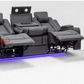 MIDGLEY FABRIC 2-SEATER RECLINER WITH CONSOLE & DUAL MOTOR -  CHARCOAL