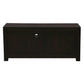Tanaka Solid Mahogany TV Unit 120cm with 2 Drawers in Chocolate - Chocolate Wood