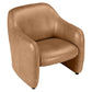 ANDERS TOP GRAIN COW LEATHER ARMCHAIR LIGHT BROWN - MyChocolateWood