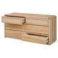 YARRIN MESSMATE TIMBER & RATTAN 6 DRAWER DRESSER/CHEST OF 6 DRAWERS NATURAL - MyChocolateWood