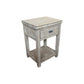 NEVANA  RECYCLED ELM TIMBER 1-DRAWER BEDSIDE TABLE - MyChocolateWood