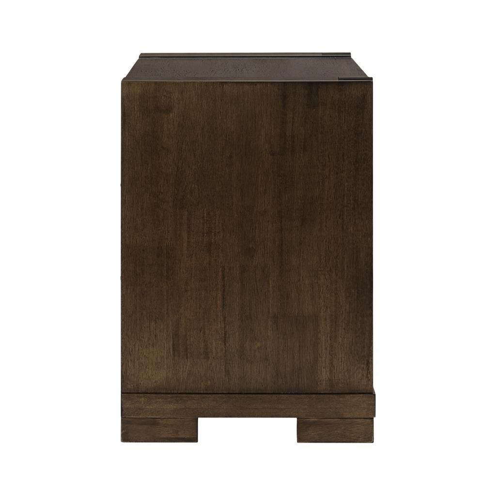 HERITAGE MALAYSIAN HARDWOOD 2 DRAWER BEDSIDE TABLES CHARCOAL GREY