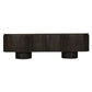Birgit Solid Mango Hardwood 4-Door Marble Top Sideboard/Buffet