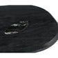 Sable Handmade Coffee Table - Mango Hardwood Top with Marble Inset Detail & Solid Marble Legs