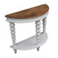 Blythe Two-Tone Timber Console Table/Hall Table - Mango Wood Top - Natural/White