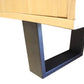 HAROLD ELM VENEER/MDF BUFFET/SIDEBOARD 3 DOORS  NATURAL/BLACK