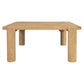 BRODY SOLID MAHOGANY SQUARE COFFEE TABLE NATURAL 90CM - MyChocolateWood