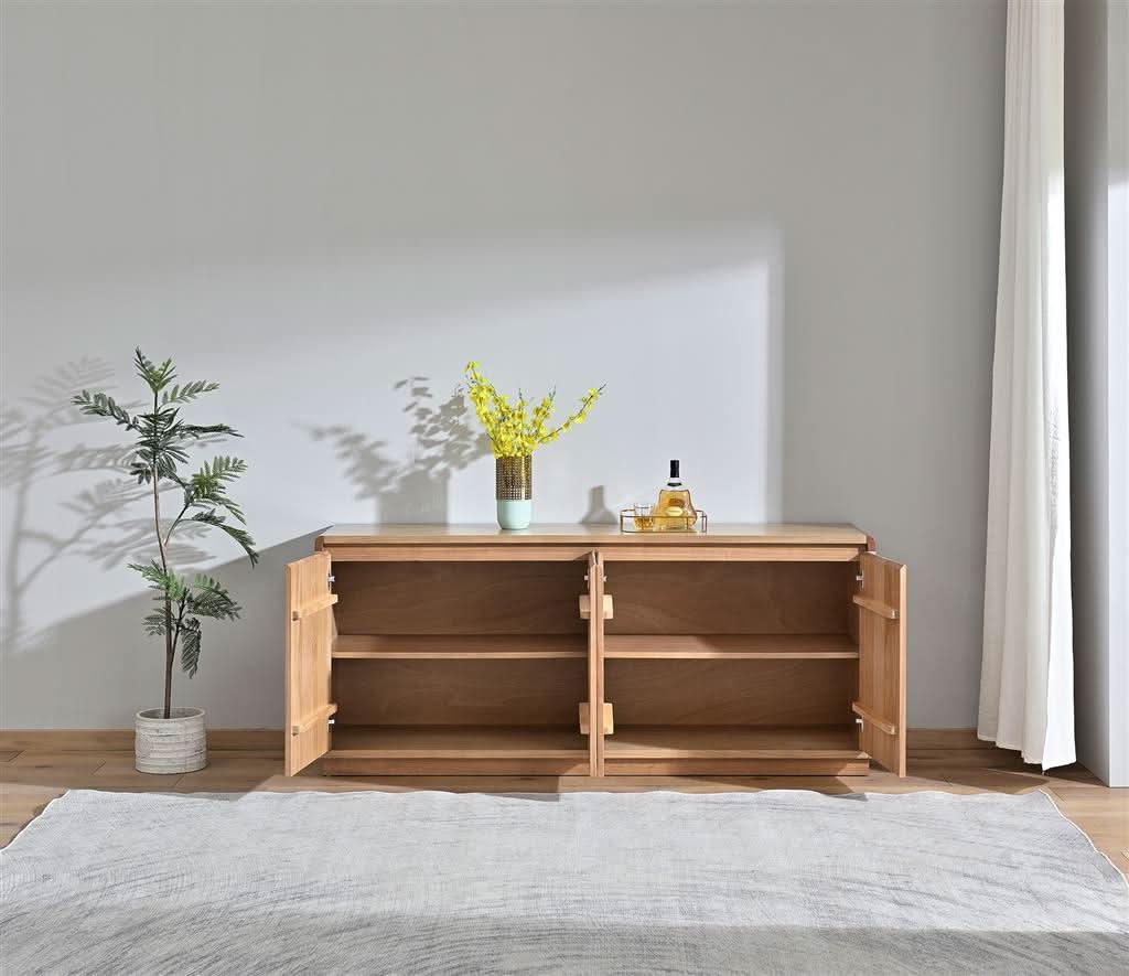 Denby Messmate Timber 4-Door Buffet/Sideboard Light Smoke