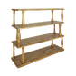 LUPIN MINDI WOOD RUSTIC BOOKCASE/DISPLAY SHELF NATURAL 150CM - MyChocolateWood