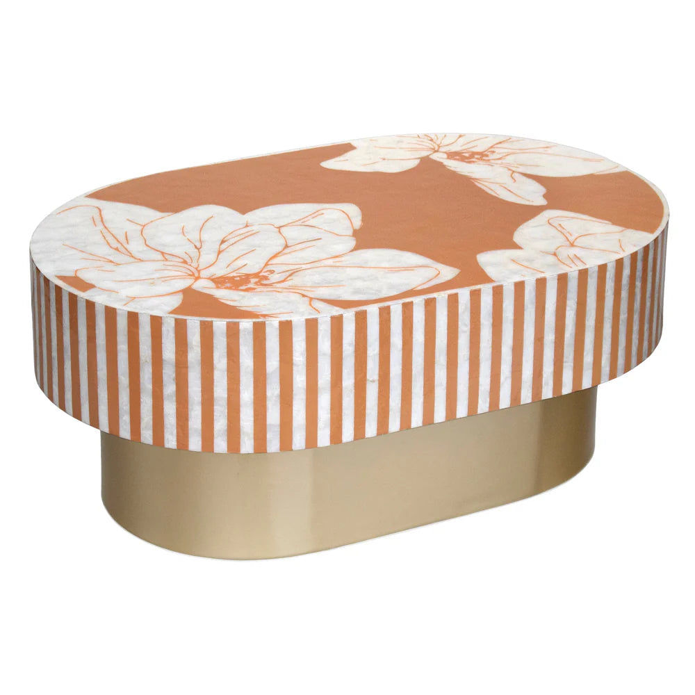 SERAPH MOTHER OF PEARL HAND INLAY COFFEE TABLE - MyChocolateWood