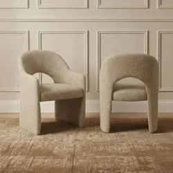 KELLER FABRIC DINING CHAIR FIELD BROWN - MyChocolateWood