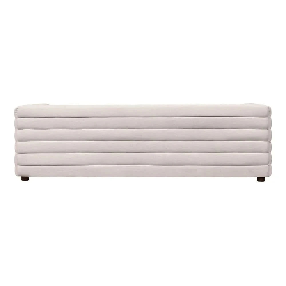 MEREDITH 3-SEATER BOUCLE SOFA WHITE - MyChocolateWood