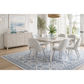 Halifax Solid Acacia 2-Door 3-Drawer Buffet / Sideboard in Brushed White